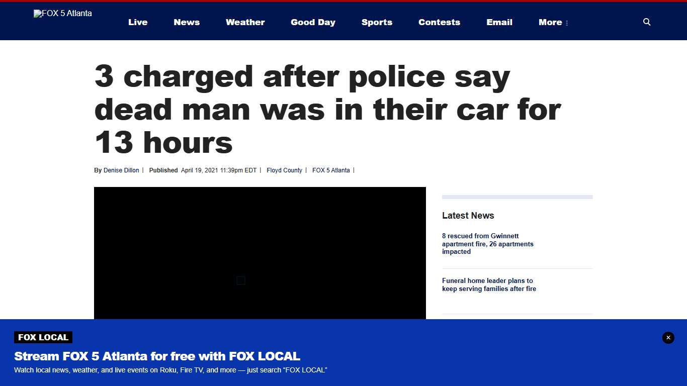 3 charged after police say dead man was in their car for 13 hours | FOX 5 Atlanta